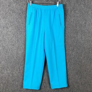 Ben Over Pants Size 10 Women's Pull On‎ Stretch Blue 100% Polyester Adults